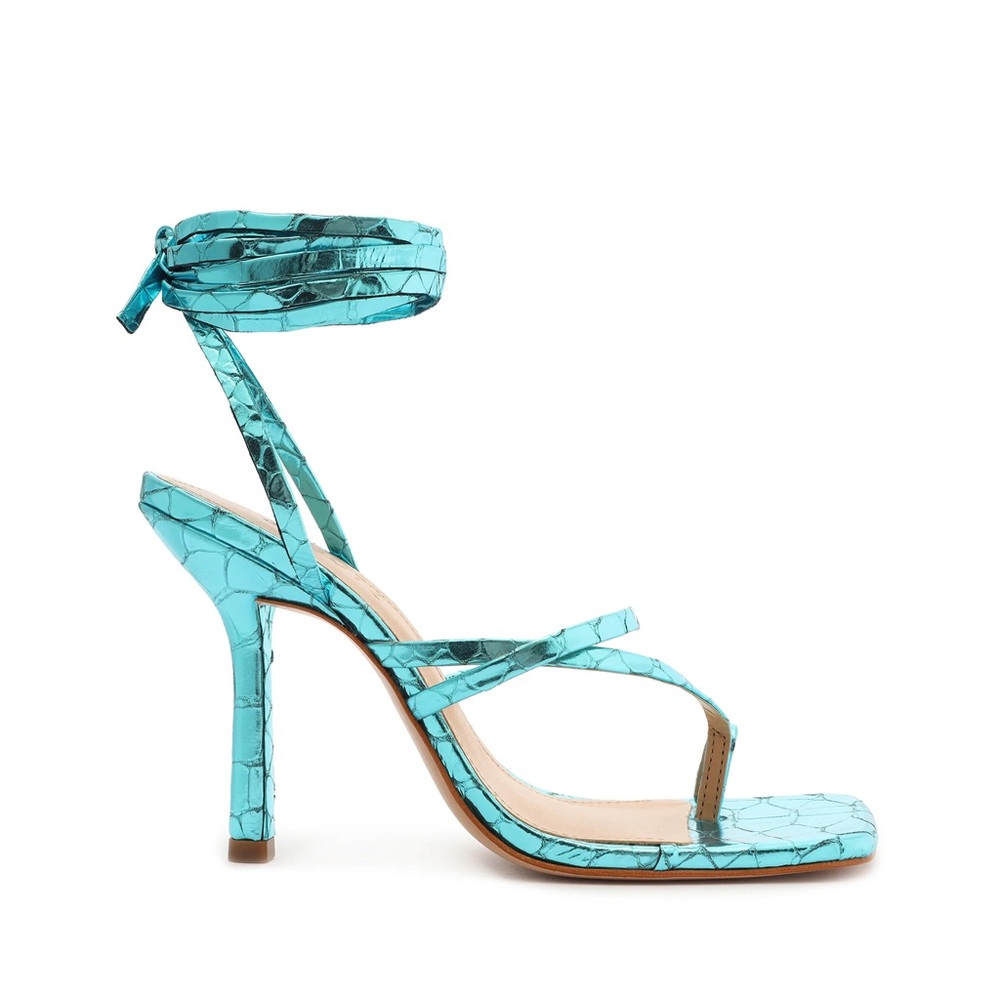 Schutz Blue Strappy Heels